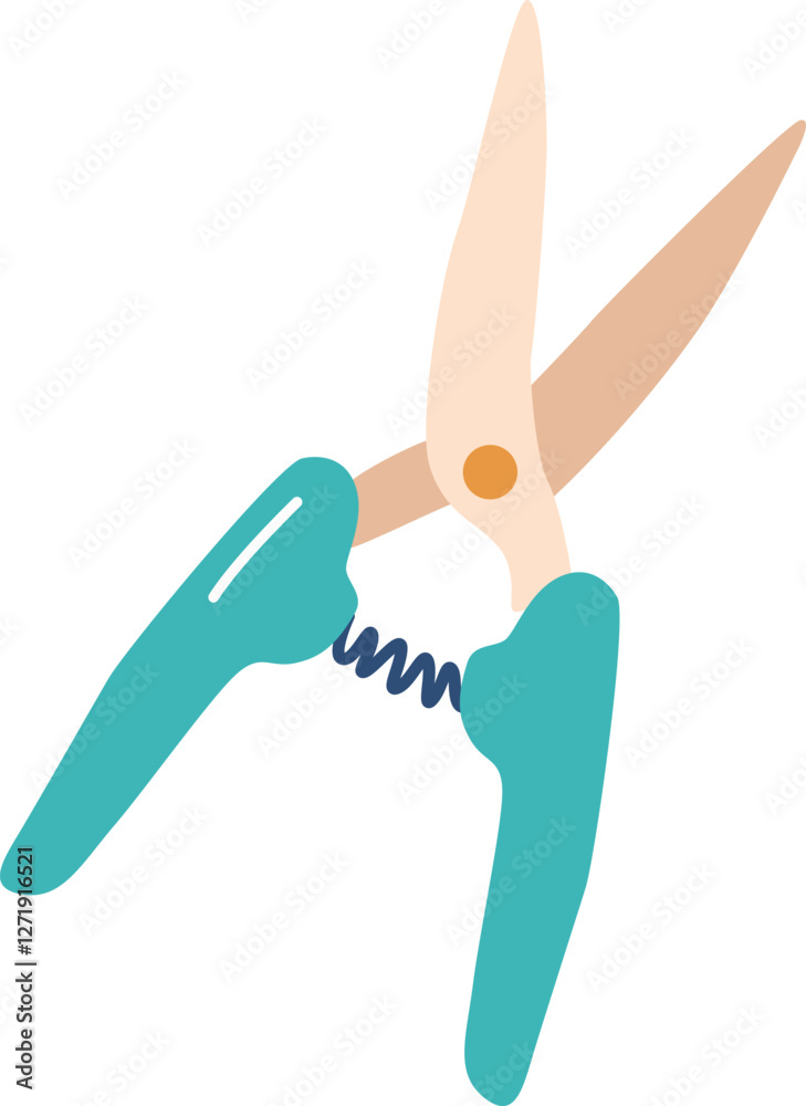 Fototapeta premium Gardening scissors for branch pruning