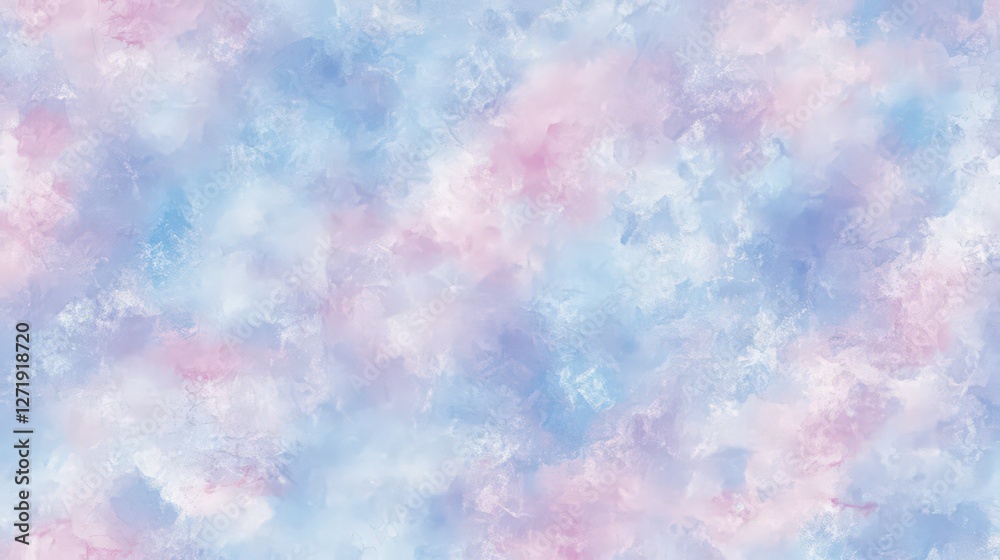 Fototapeta premium Dreamy Pastel Watercolor Texture with Soft Blue and Pink Hues Background