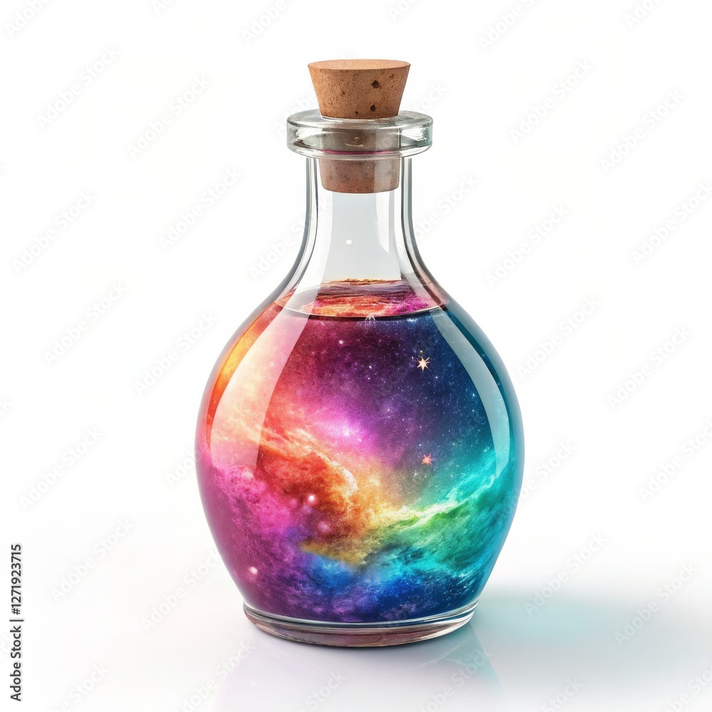 Cosmic Nebula in a Glass Bottle 3D Render, Fantasy, Space, Cork, Bottle Space, Nebula Cosmic Nebula in a Glass Bottle 3D Render, Fantasy, Space, Cork, Bottle Space, Nebula