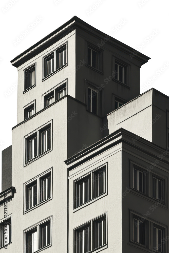 Fototapeta premium PNG Vintage building architecture urban city.