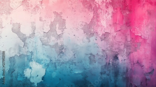 Symphony of colors on mottled walls