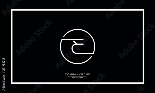 Alphabet letters E or EE Logo vector icon 
