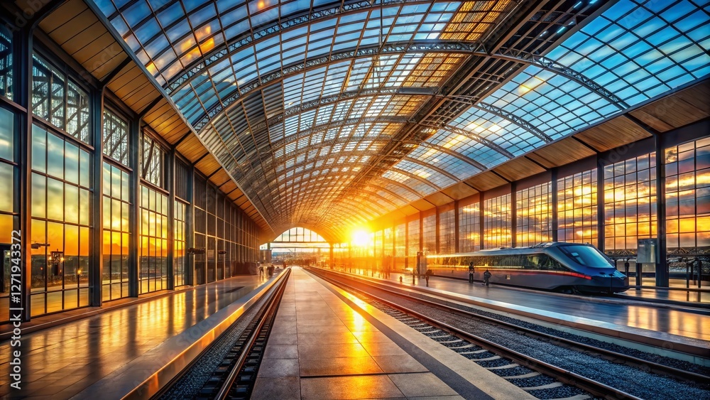 Grandiose Railway Station Architecture: Modern Steel and Glass Design Grandiose Railway Station Architecture: Modern Steel and Glass Design
