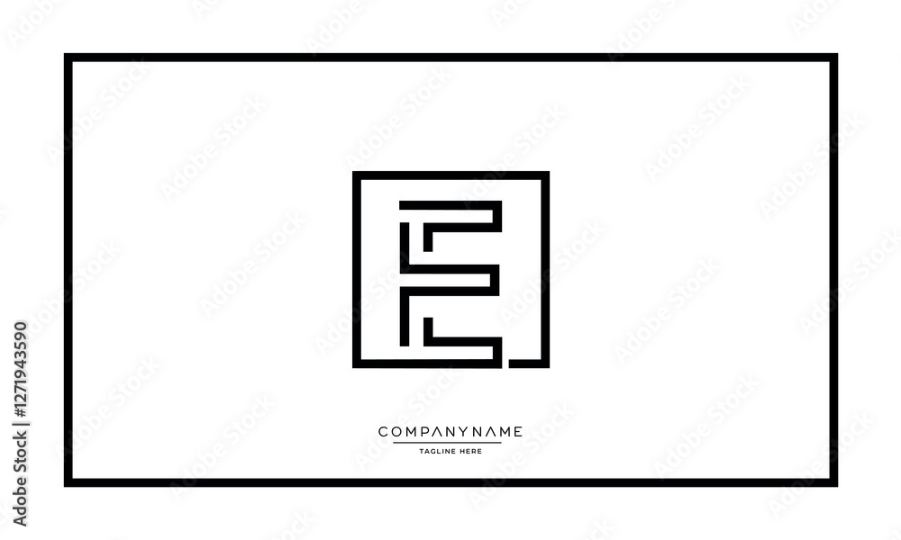 Alphabet letters E or EE Logo vector icon Alphabet letters E or EE Logo vector icon