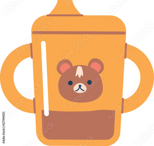 Baby drink bottle vector illustration