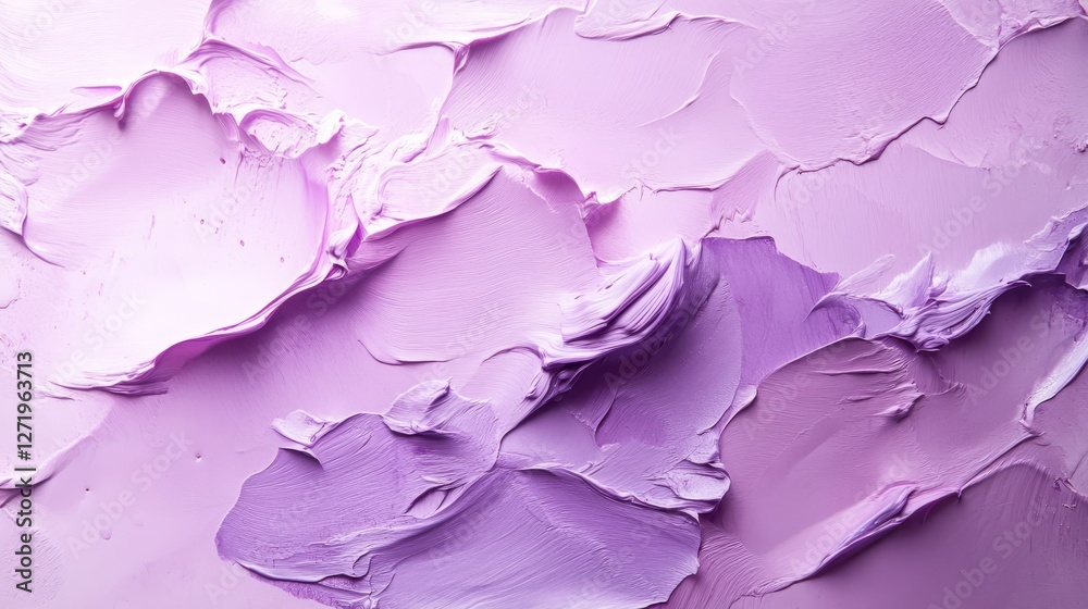 Textured background features thick swirls of soft purple paint Textured background features thick swirls of soft purple paint