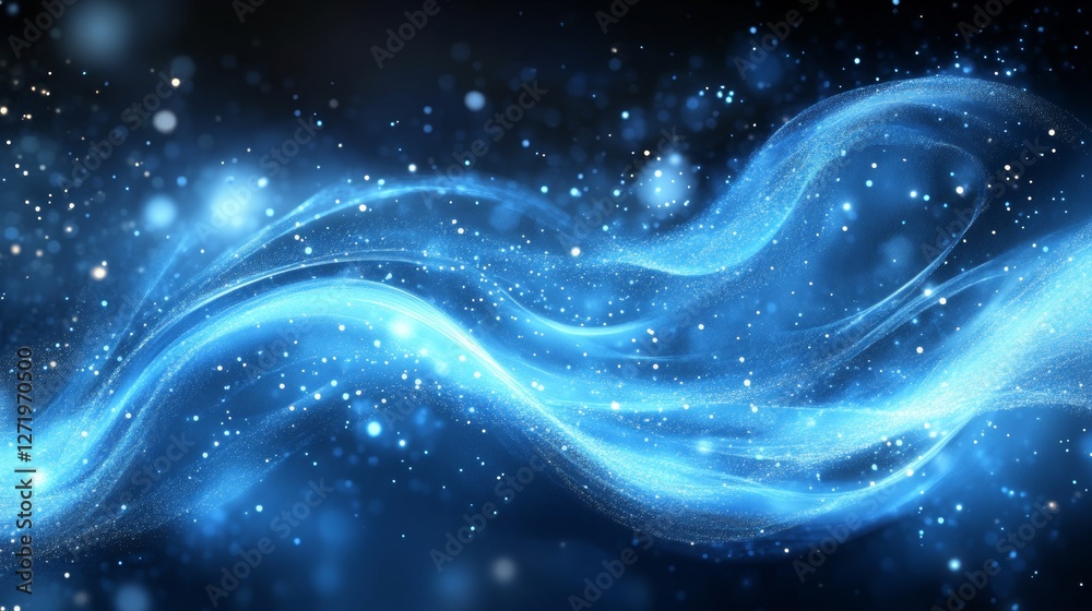 Dynamic abstract blue digital background with swirling lines Dynamic abstract blue digital background with swirling lines