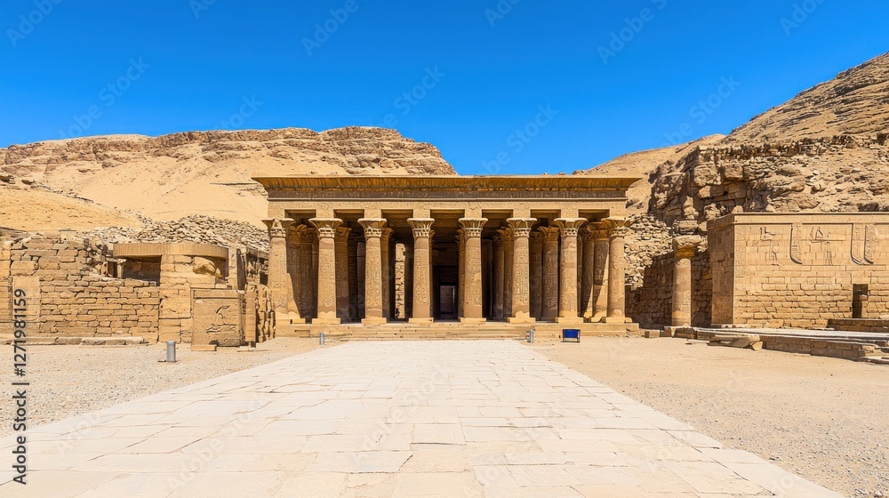 Fototapeta premium Temple of Debod, an Ancient Egyptian Temple in Madrid, Spain