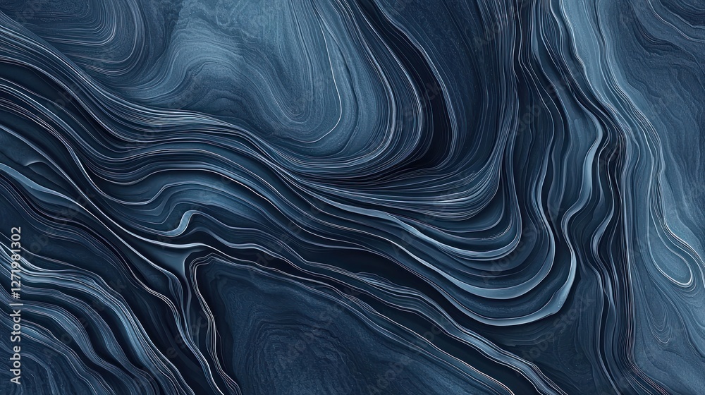 Abstract Blue Swirls: A Deep Dive into Navy's Hues