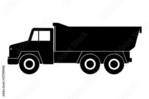 Dump truck silhouette