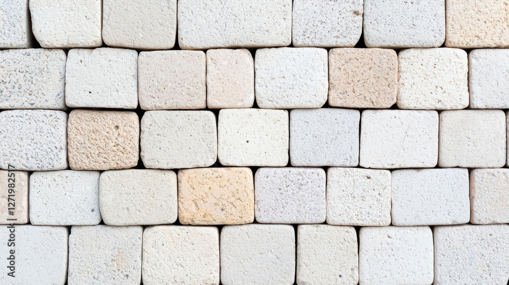 White and Beige Porous Stone Wall Texture White and Beige Porous Stone Wall Texture