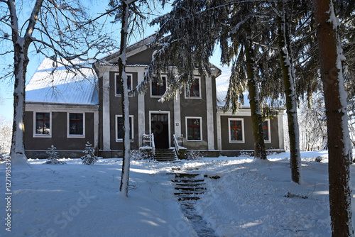 The Ignalin rectory in winter weather