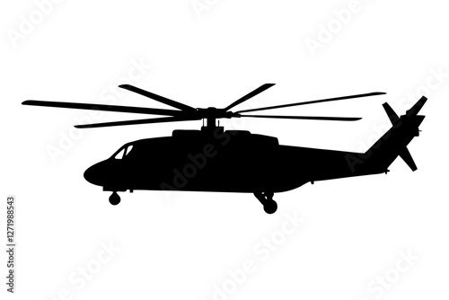 military helicopter silhouette