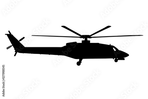 military helicopter silhouette