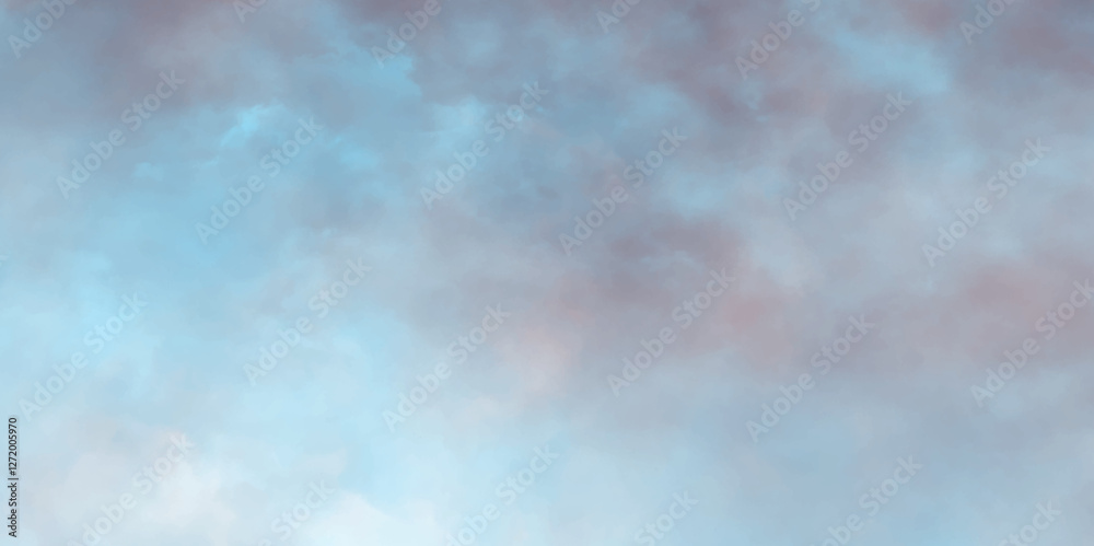 Fototapeta premium Abstract cloud sky watercolor digital art painting for texture dramatic sky summer heaven is colorful clearing good weather and beautiful background, dramatic fluffy summer clouds dusk sky background.