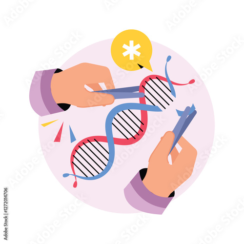 Genetic Mutations Concepts Style illustrations. EPS 10 File stock illustration