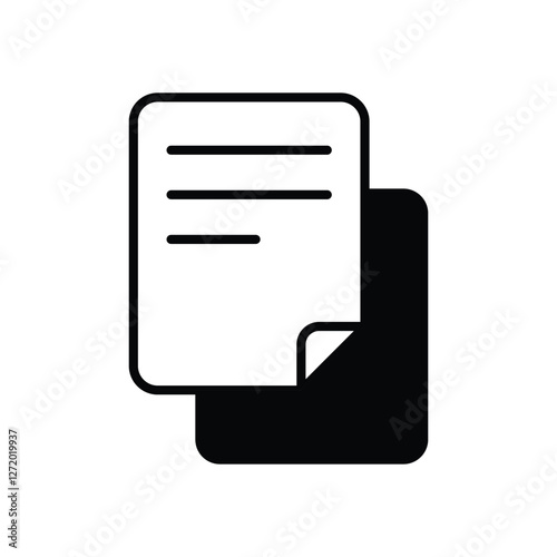 Text icon vector stock illustration