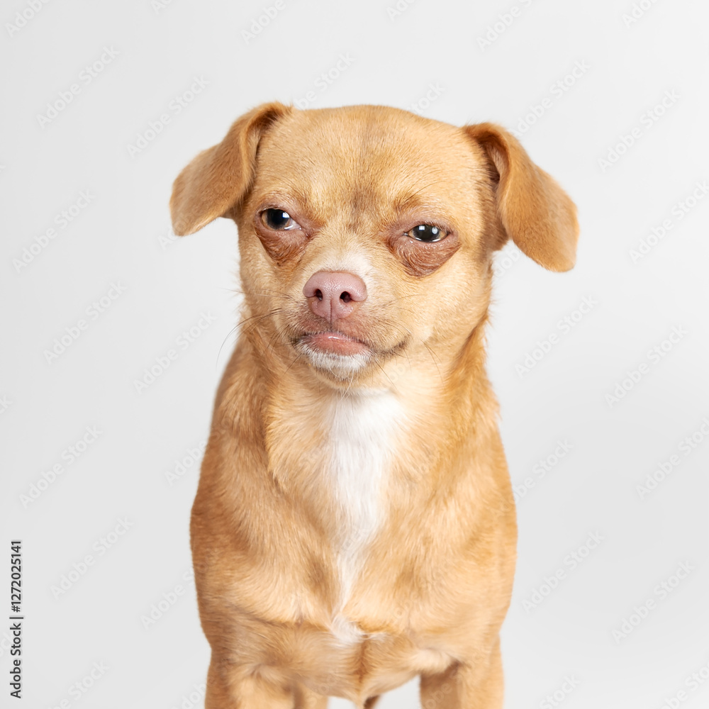 chihuahua with angry facial expression chihuahua with angry facial expression