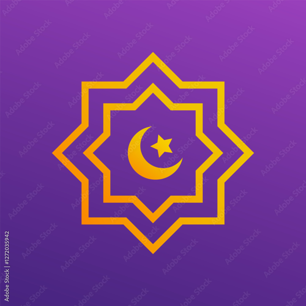 Set of Islamic shape window frame in retro boho color. Flat style vector design. Ramadan Kareem window and lantern backgrounds. Modern Islamic greeting card template and wallpaper design. Set of Islamic shape window frame in retro boho color. Flat style vector design. Ramadan Kareem window and lantern backgrounds. Modern Islamic greeting card template and wallpaper design.