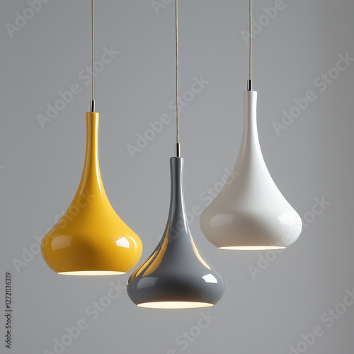 Pendant lights Isolated on white Background