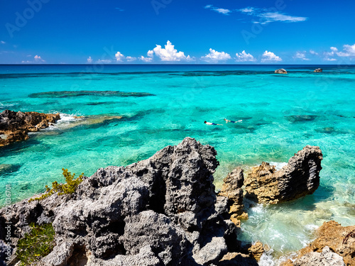 Bermuda island coastal tropical beaches