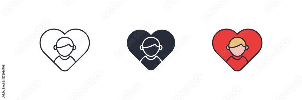 Foster Care icon. Foster Care Symbol sign for mobile concept and web design. Vector icon, Logo illustration, Vector graphics