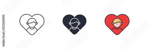 Foster Care icon. Foster Care Symbol sign for mobile concept and web design. Vector icon, Logo illustration, Vector graphics