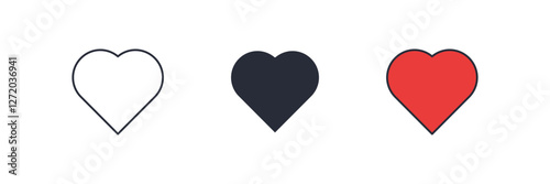 Love icon. Love Symbol sign for mobile concept and web design. Vector icon, Logo illustration, Vector graphics