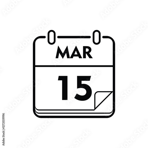 calender icon, 14 march icon with white background