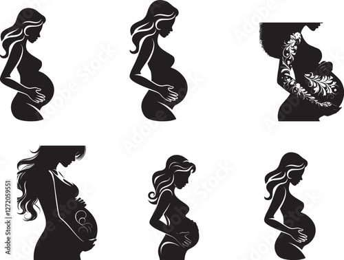 Pregnant Women Silhouette 
