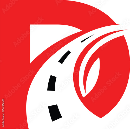 Vector D transport and logistics logo
