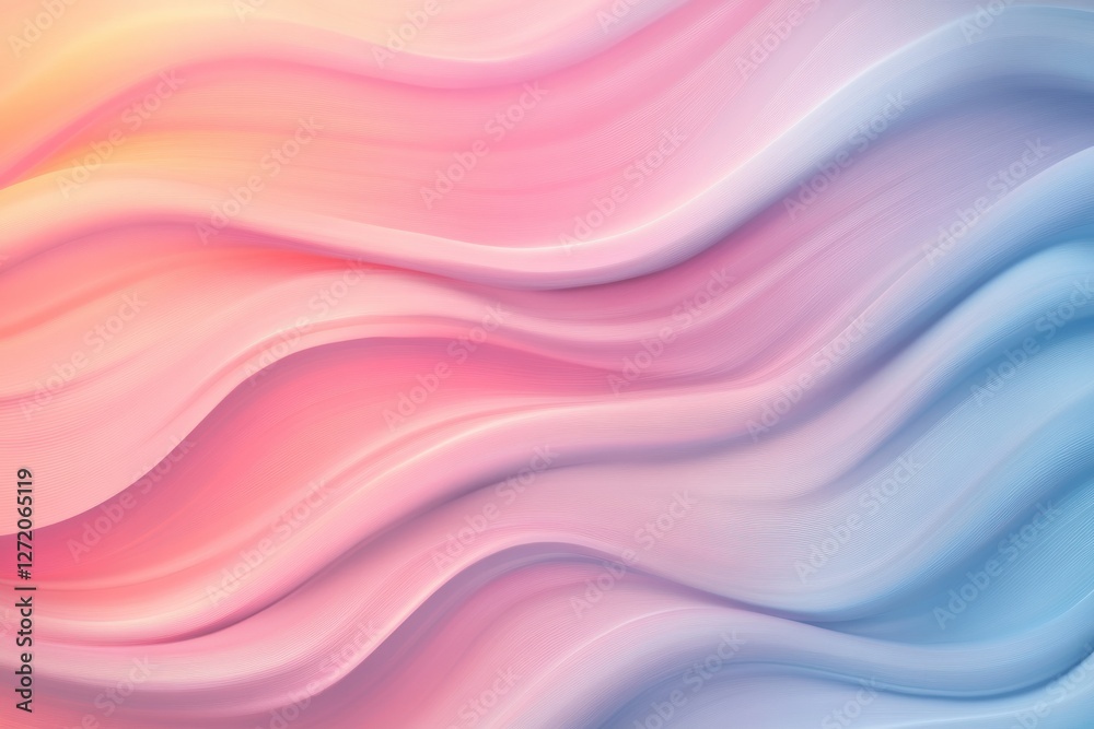 Soft Flowing Fabric Textures in Gradient Shades of Pink and Blue for Abstract Backgrounds Soft Flowing Fabric Textures in Gradient Shades of Pink and Blue for Abstract Backgrounds