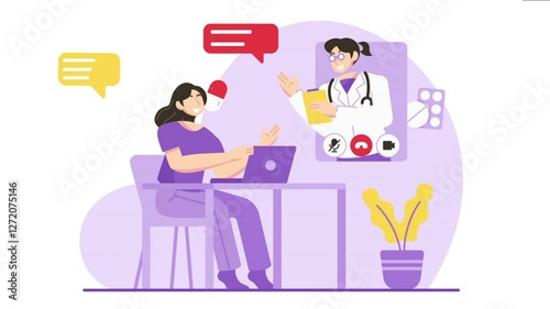 doctor and patient online consultation