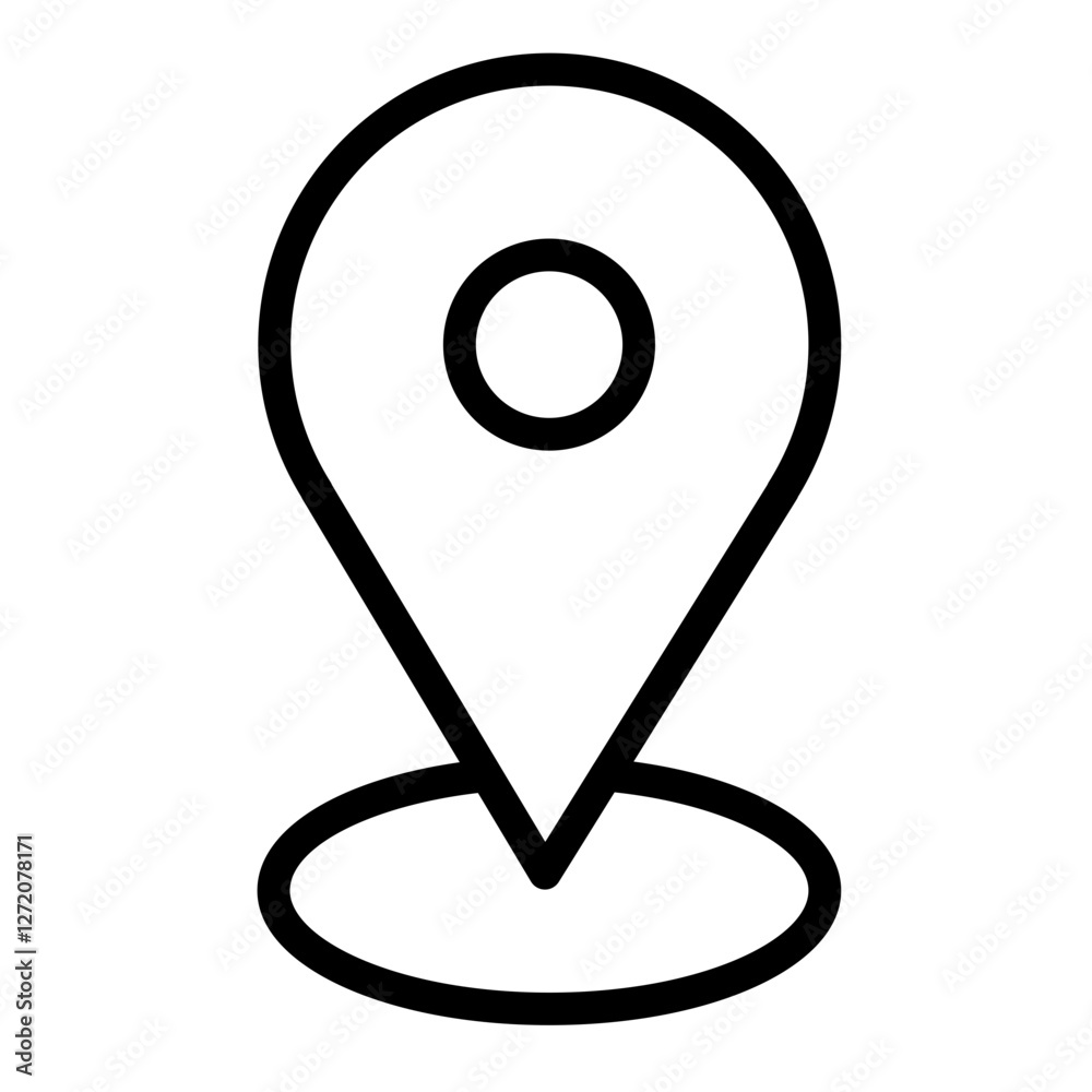 Location pin vector illustration designed for digital mapping concepts and navigation applications Location pin vector illustration designed for digital mapping concepts and navigation applications