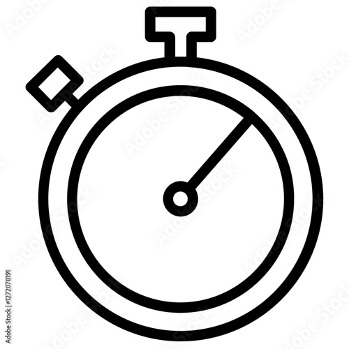 Stopwatch icon designed for time tracking and measurement in various activities and sports