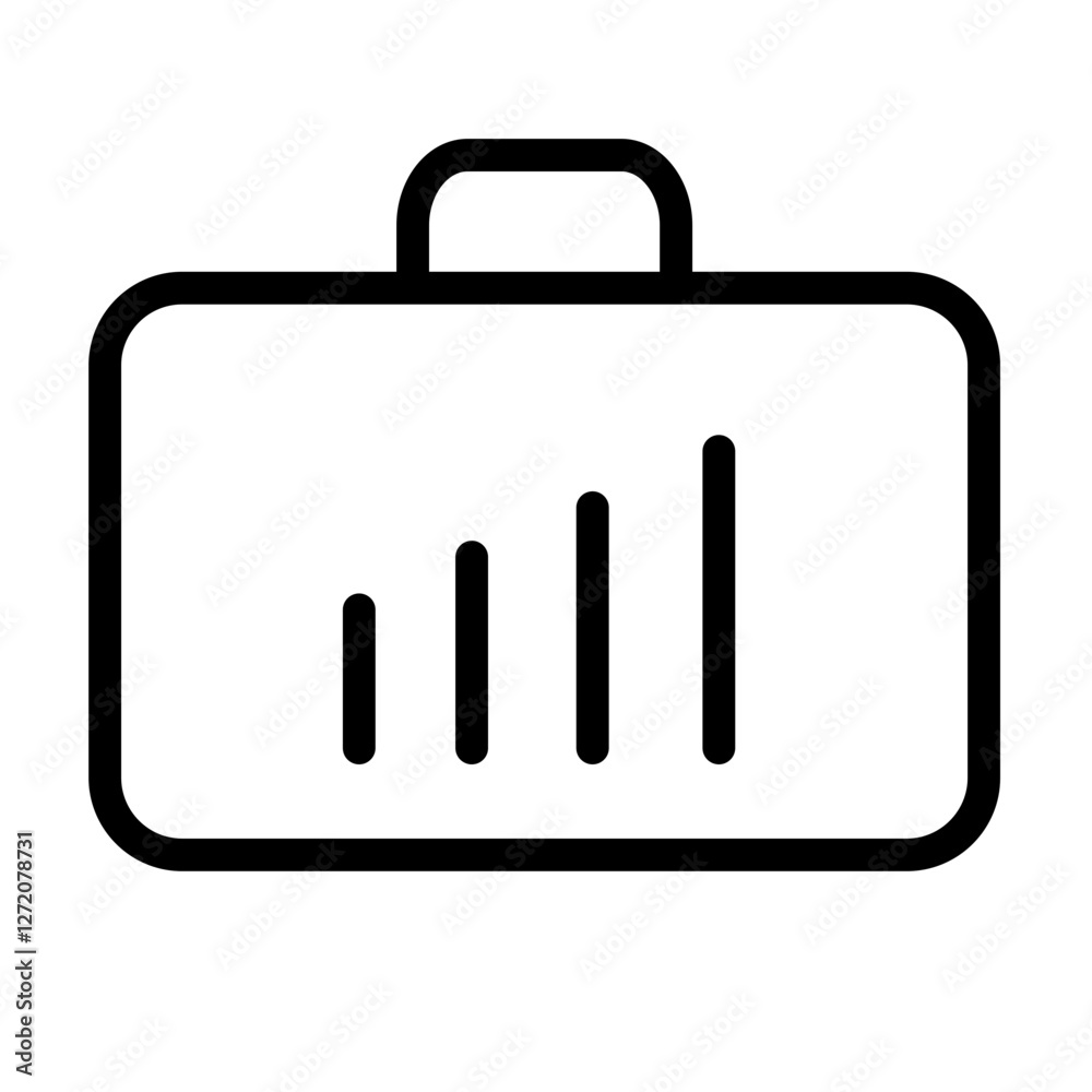 Business briefcase with growth chart symbolizing success and progress in finance and career advancement Business briefcase with growth chart symbolizing success and progress in finance and career advancement