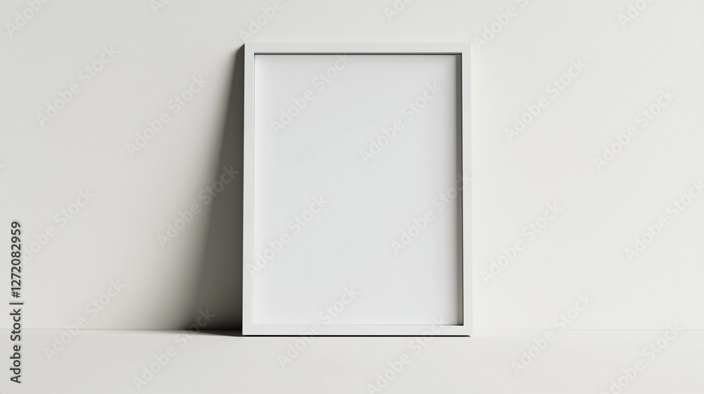 A blank picture white frame with a simple, elegant border, isolated on a white background, ready for displaying artwork, photographs, or decorative prints. A blank picture white frame with a simple, elegant border, isolated on a white background, ready for displaying artwork, photographs, or decorative prints.