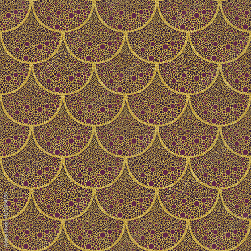 Antique shingle seemless repeat pattern wallpaper