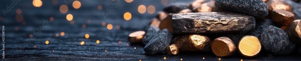 Cozy firewood stack with glowing embers for warm fires on cold nights Cozy firewood stack with glowing embers for warm fires on cold nights
