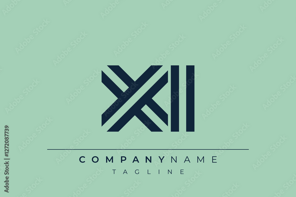 XI minimal line logo. Letter X and I vector line logo design. XI minimal line logo. Letter X and I vector line logo design.