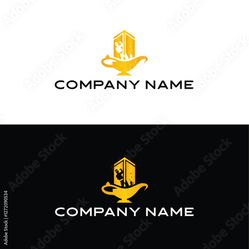 Logo for identity branding company constraction building for business.