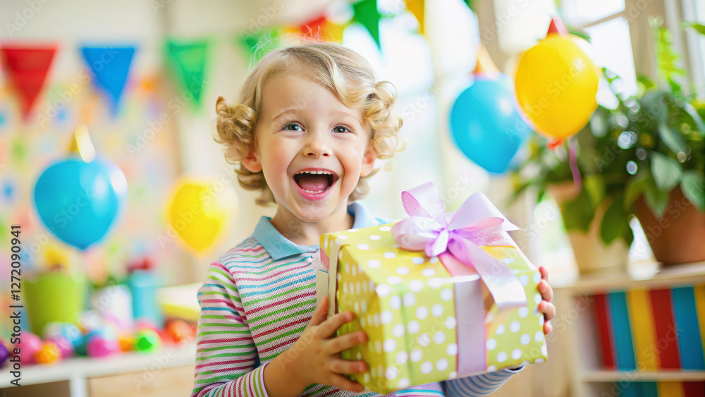 Eccentric Fun Birthday Celebration with bright decorations and laughter in the cosy living room