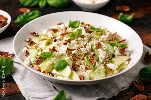 Photos Crunchy Celery, Apple, Cucumber and Feta Cheese Salad