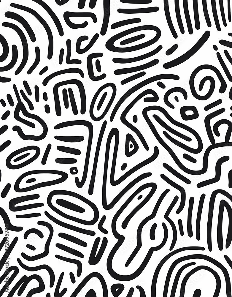 Intricate Pattern of Wavy Lines for Bedroom Wall
Intricate Pattern of Wavy Lines for Bedroom Wall