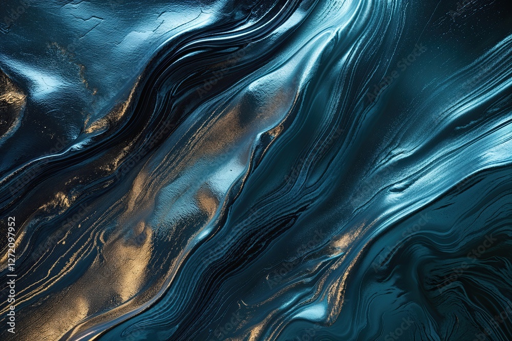 Obraz premium Stunning Obsidian Titanium Gradient with Dynamic Metallic Texture