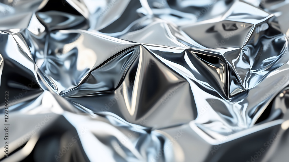 Metal aluminium surface with a crumbled texture Metal aluminium surface with a crumbled texture