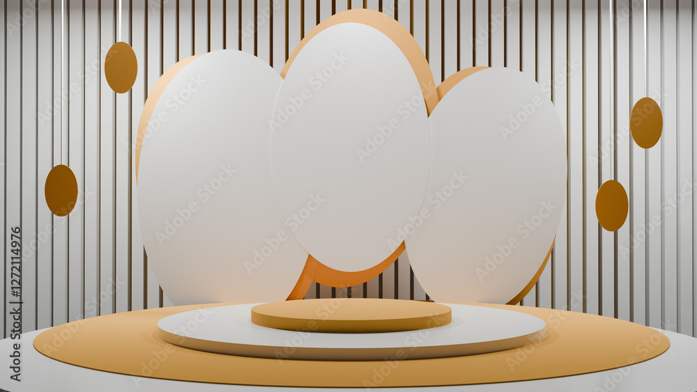 Fototapeta premium Modern and contemporary product display platform