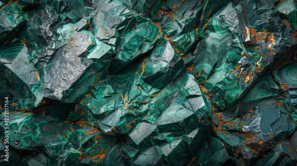 Intricate green malachite stones display rich patterns and textures, revealing their natural beauty and unique formations in a mineral collection or geologic display. Intricate green malachite stones display rich patterns and textures, revealing their natural beauty and unique formations in a mineral collection or geologic display.