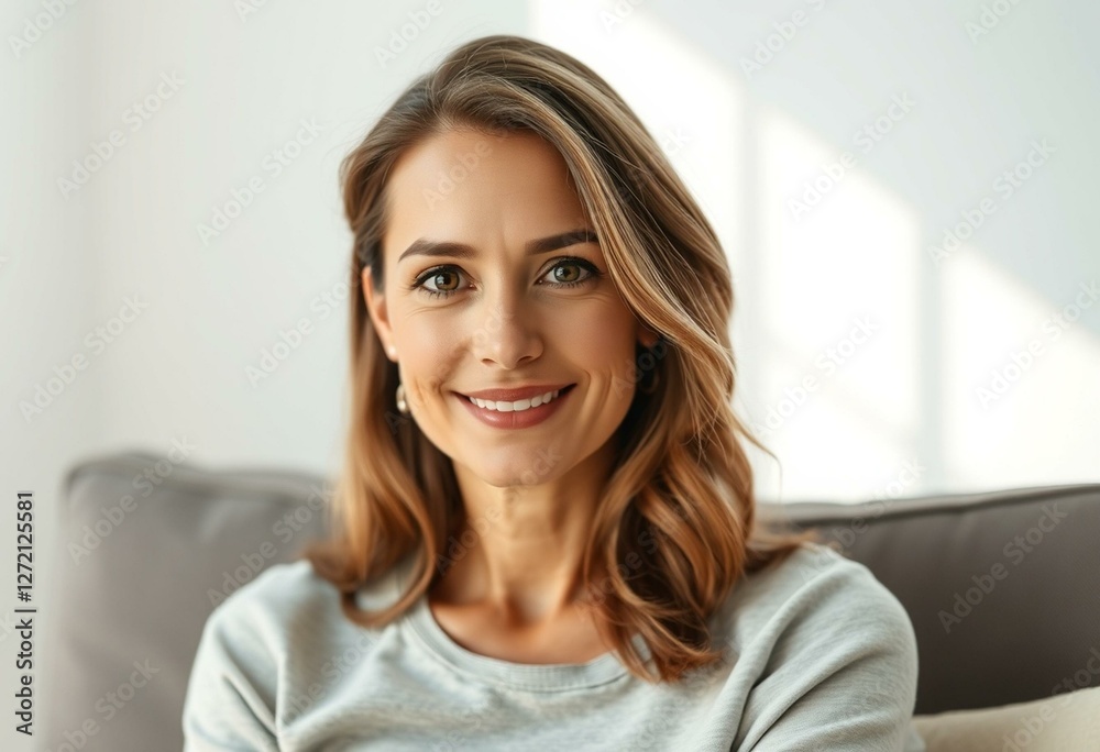 Natural light portrait of a healthy woman Natural light portrait of a healthy woman