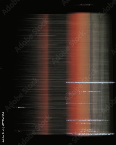 Abstract Digital Glitch Art with Vertical Stripes and Vivid Gradient Colors